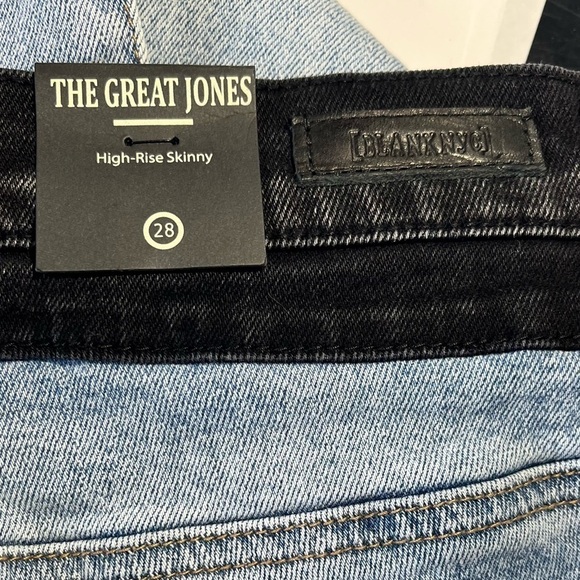 Blank NYC The Great Jones Two Tone High Rise Skinny Jeans Size 28 - Picture 1 of 14
